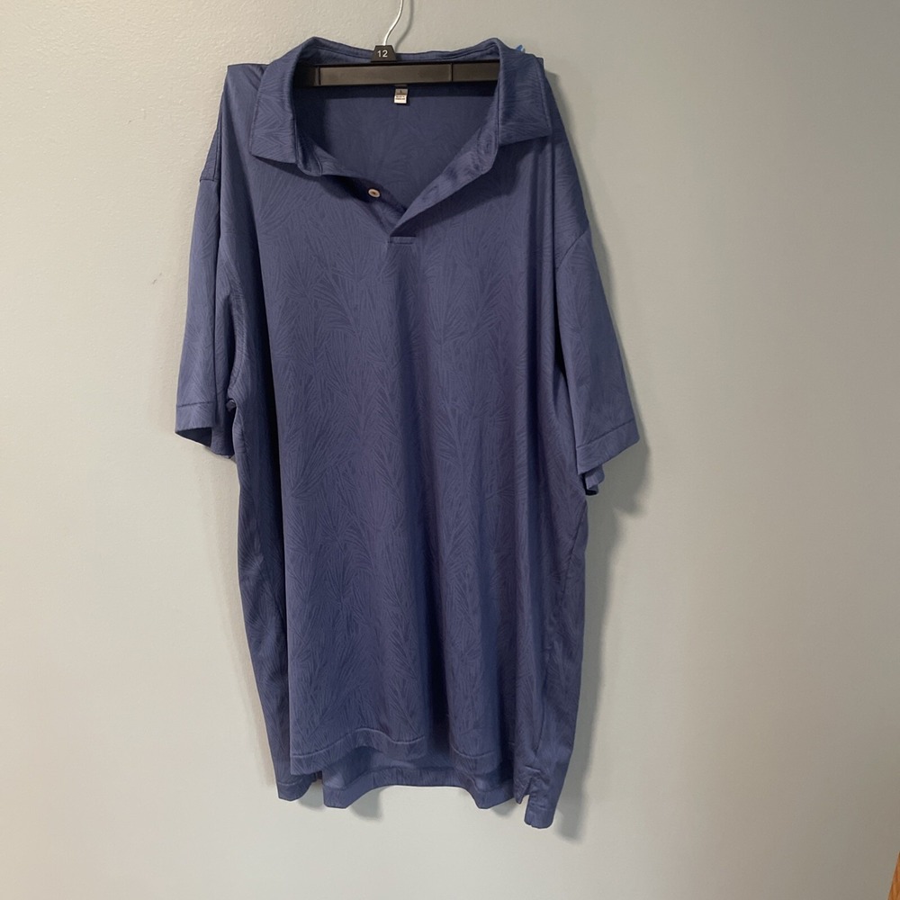 Men's Peter Millar Large Blue Polo Short Sleeve Tippecanoe C.C